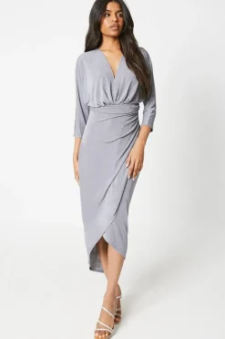 Petite Jersey Batwing Midi Dress