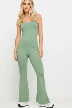 Petite Jersey Flared Jumpsuit