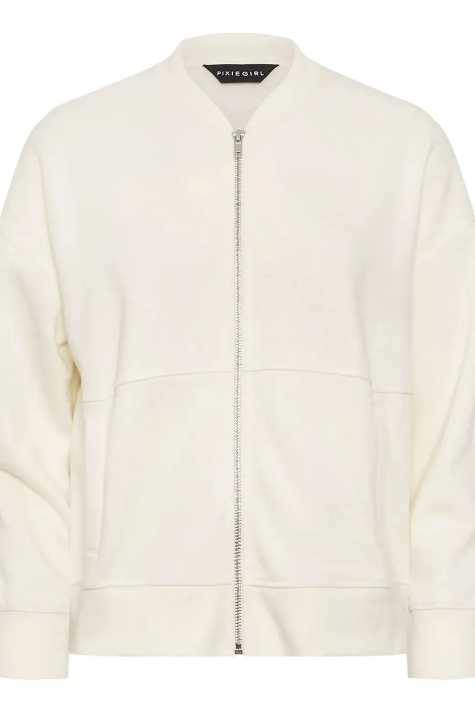 Petite Jersey Zip Bomber Jacket