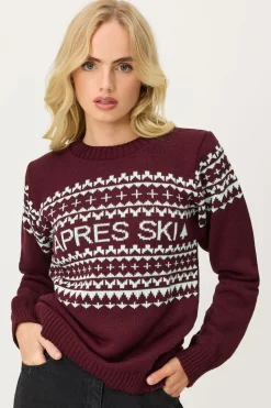 Petite Knitted Slogan Jumper