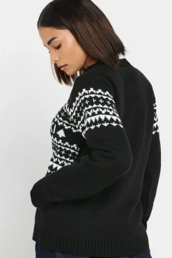 Petite Knitted Slogan Jumper