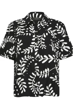 Petite Leaf Print Shirt