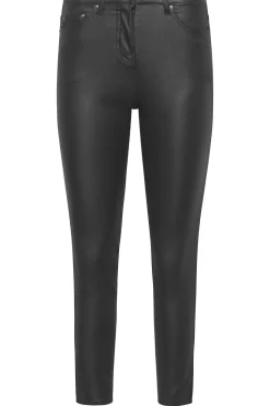 Petite Leather Look Jeans