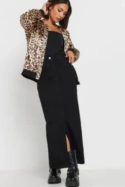 Petite Leopard Print Bomber