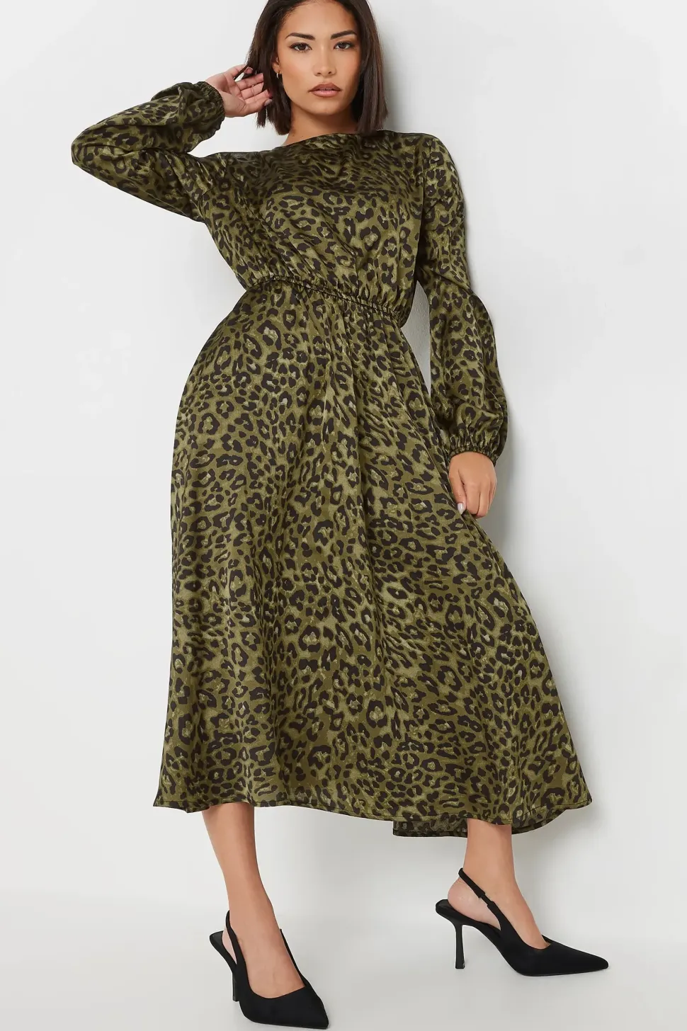 Petite Leopard Print Dress