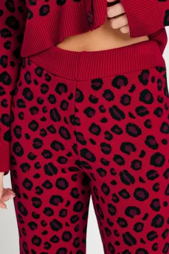 Petite Leopard Print Trousers