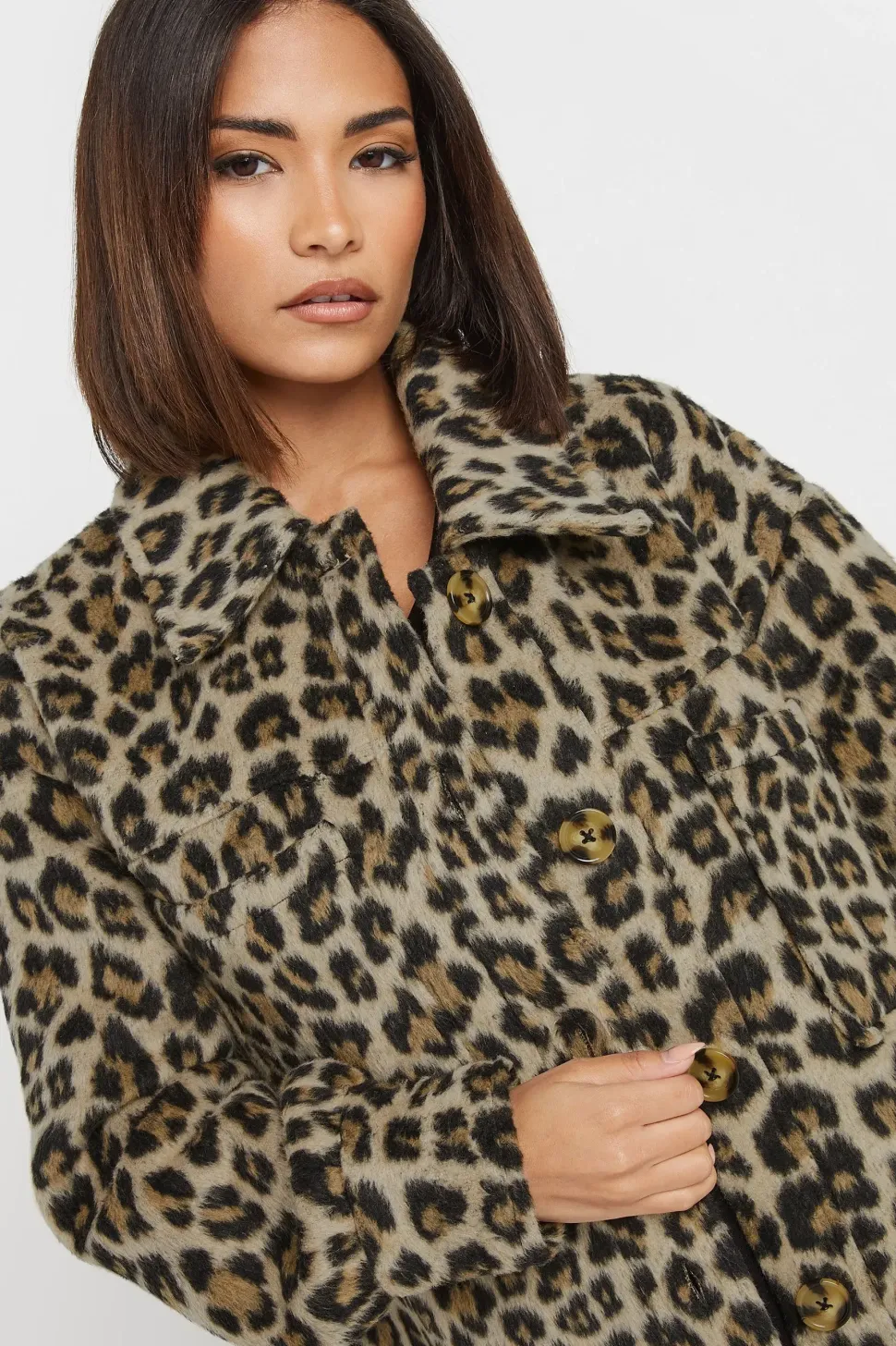 Petite Leopard Shacket