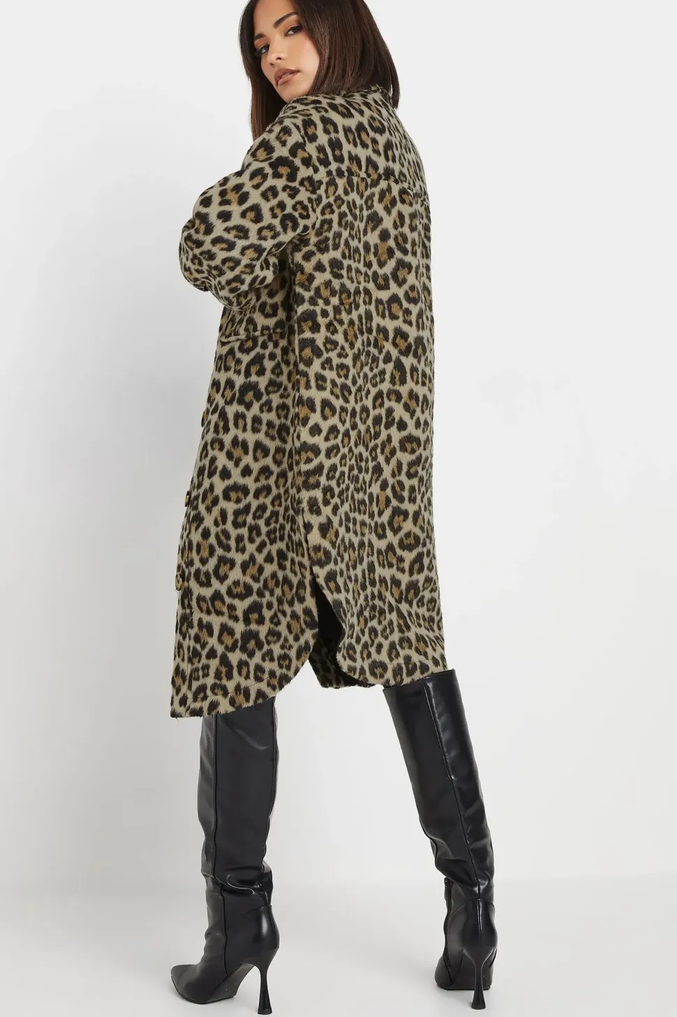 Petite Leopard Shacket