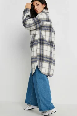 Petite Longline Printed Shacket