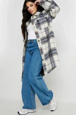 Petite Longline Printed Shacket