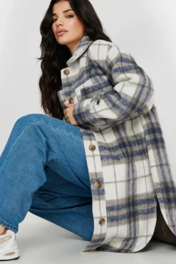 Petite Longline Printed Shacket