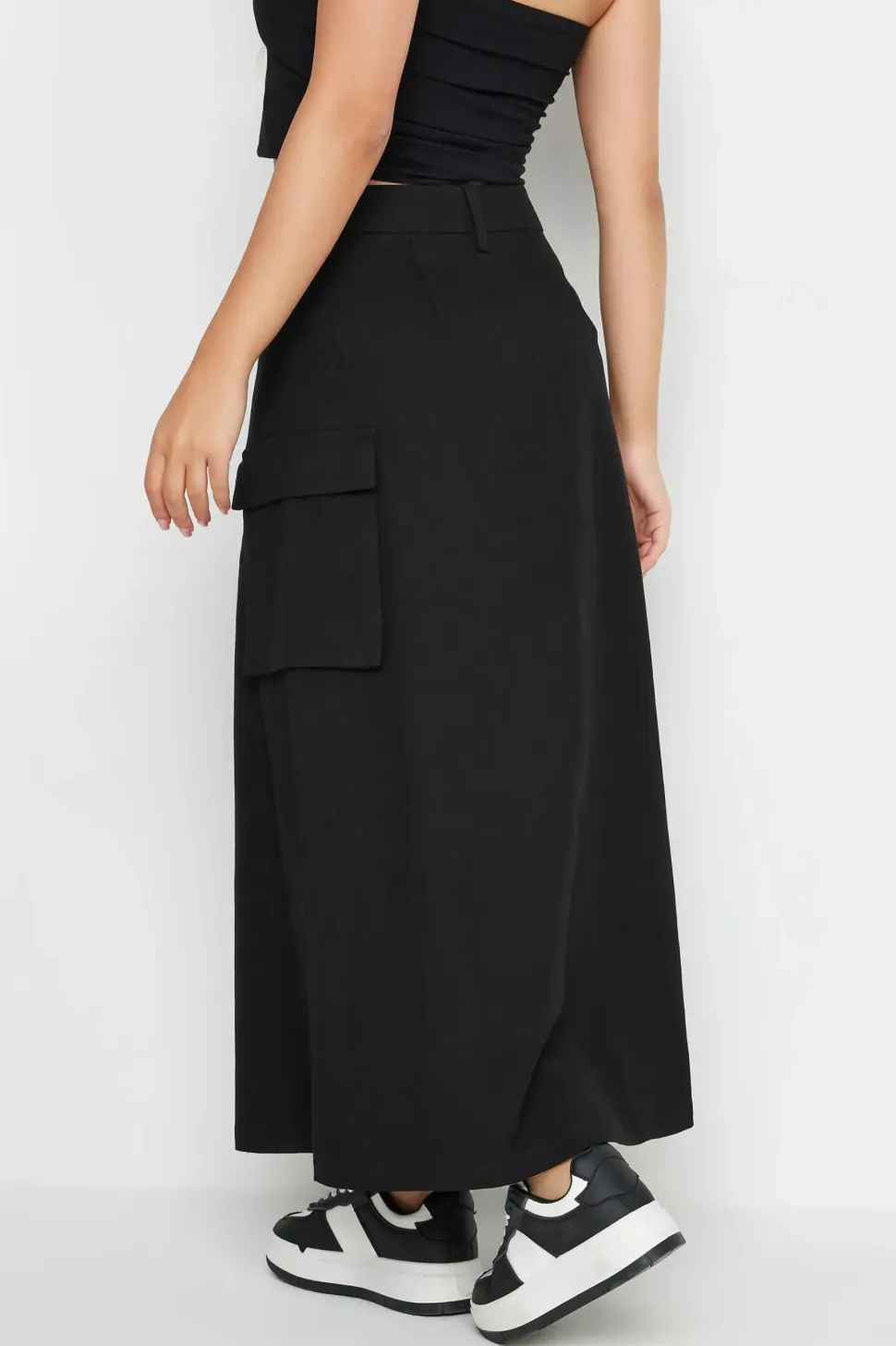 Petite Maxi Cargo Skirt