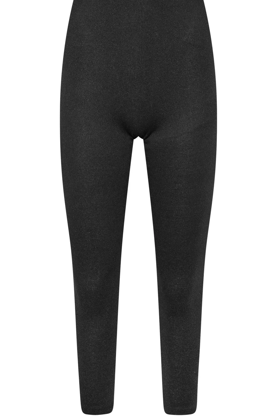 Petite Metallic Ribbed Leggings