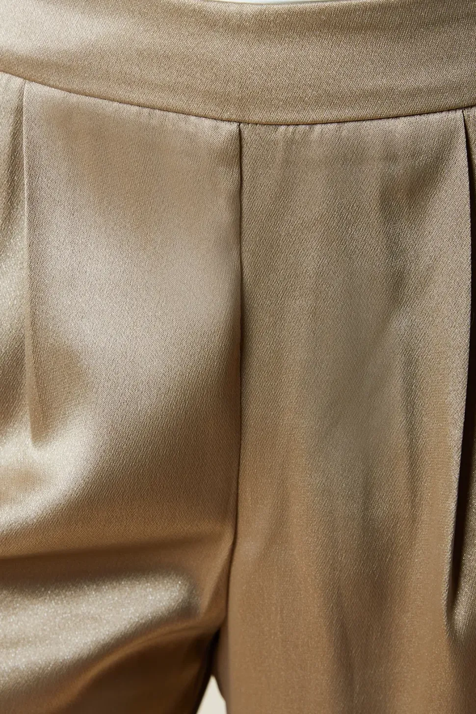 Petite Metallic Wide Leg Trouser