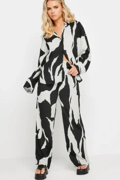 Petite Mono Print Trousers