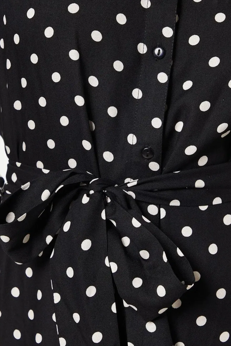 Petite Mono Spot Shirt Dress