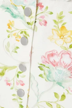 Petite Multi Floral Denim Mini Skirt