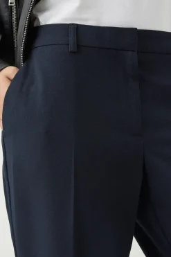 Petite Navy Naples Ankle Grazer Trouser