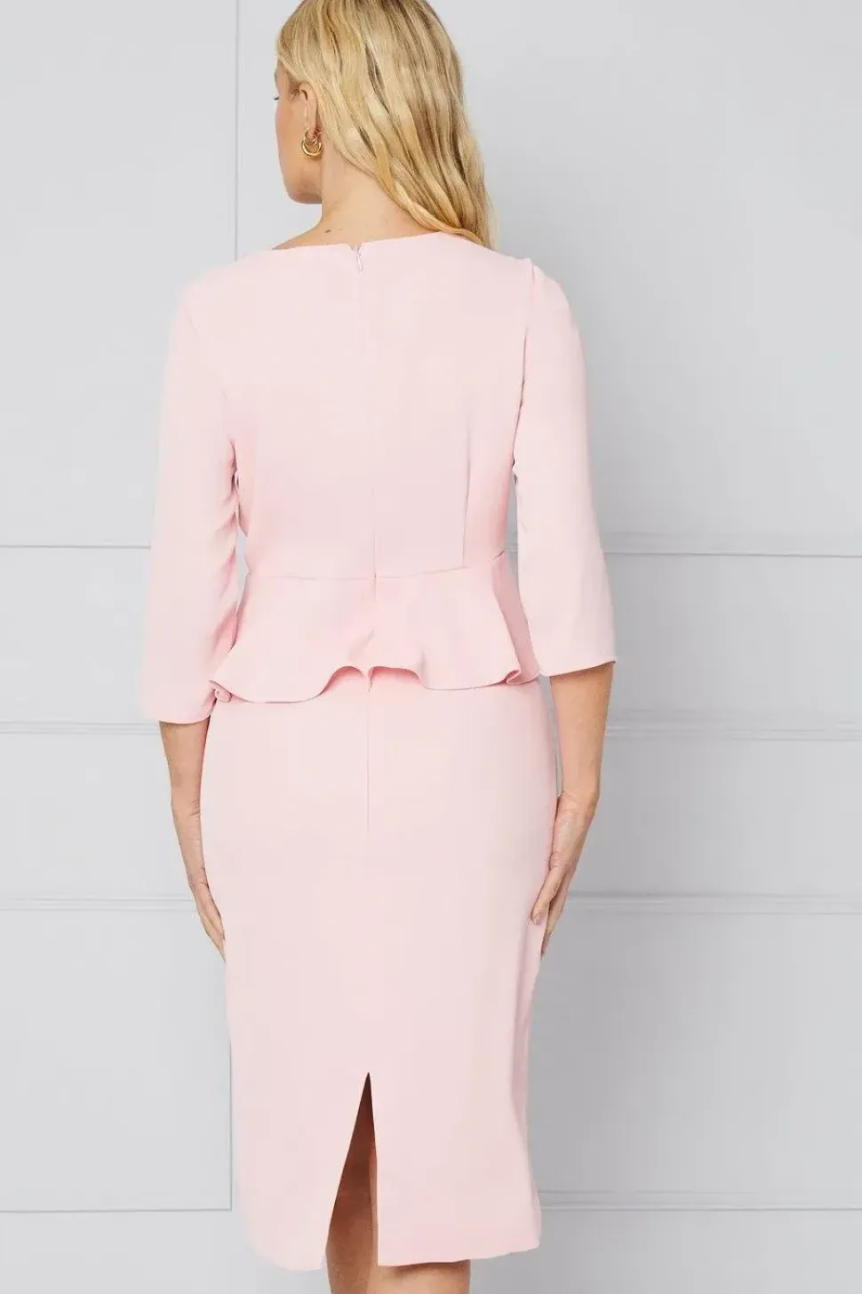 Petite Occasion Corsage Tailored Formal Midi Dress