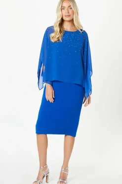 Petite Occasion Hotfix Overlay Jumpsuit
