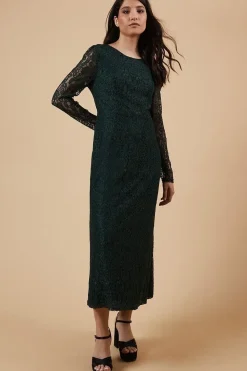 Petite Occasion Lace Cut Out Back Midi Dress