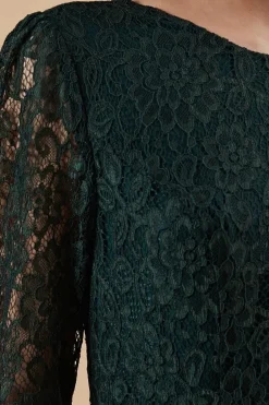 Petite Occasion Lace Cut Out Back Midi Dress