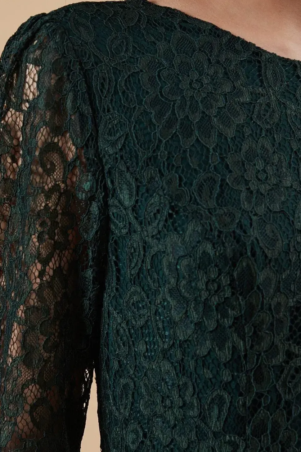 Petite Occasion Lace Cut Out Back Midi Dress