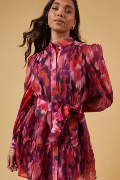Petite Occasion Lace Trim Mini Dress
