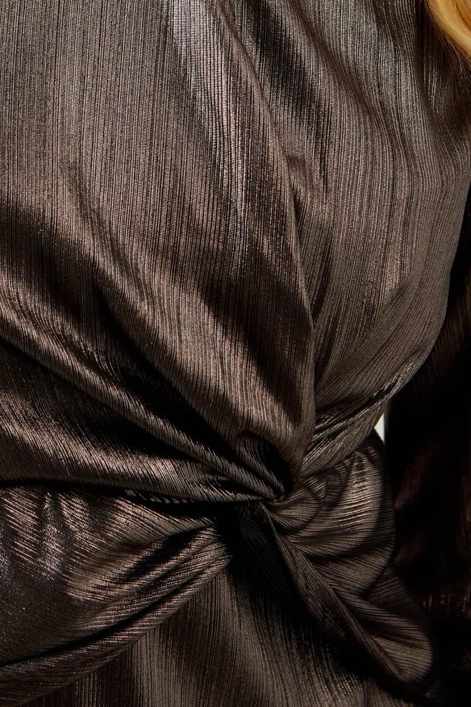 Petite Occasion Metallic Jersey Pencil Dress