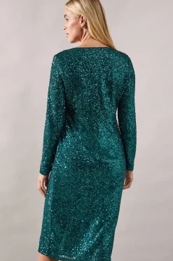 Petite Occasion Seqiun Twist Pencil Dress