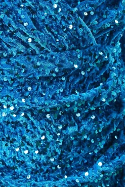 Petite Occasion Sequin Wrap Mini Dress