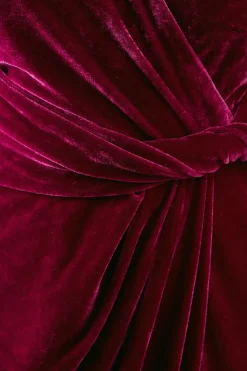 Petite Occasion Velvet Twist Pencil Dress