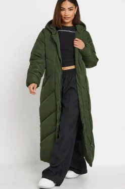 Petite Padded Maxi Coat