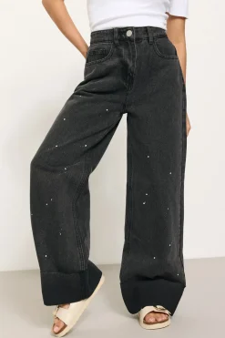 Petite Paint Splatter Jeans