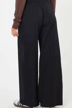Petite Paperbag Belted Wide Leg Trouser