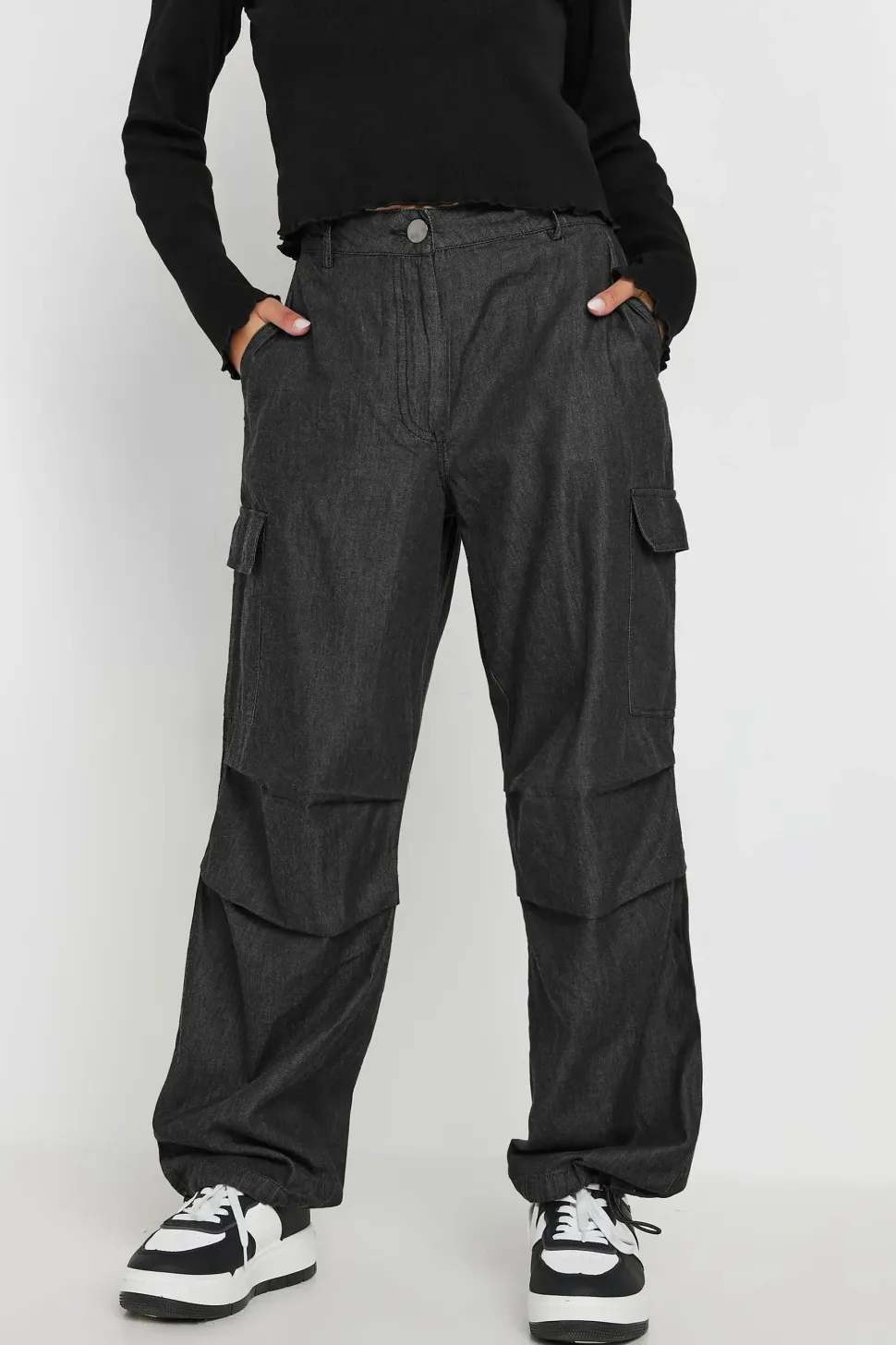 Petite Parachute Trousers