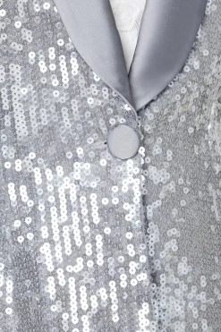 Petite Party Sequin Single Breasted Blazer