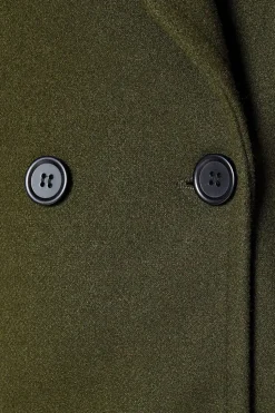 Petite Patch Pocket Double Breasted Coat