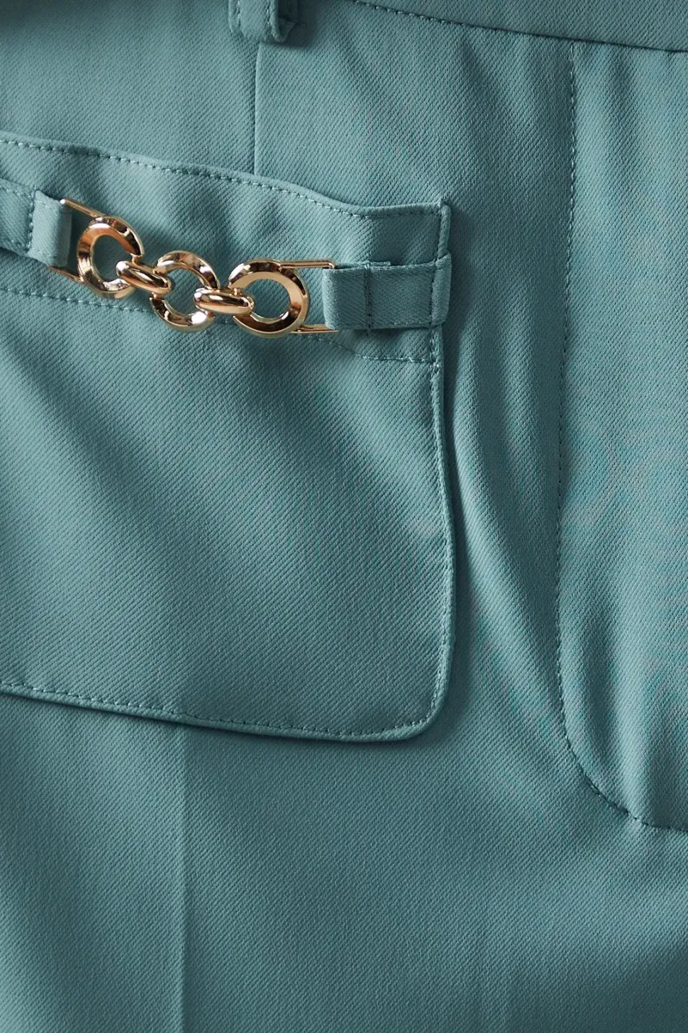 Petite Patch Pocket Wide Trousers