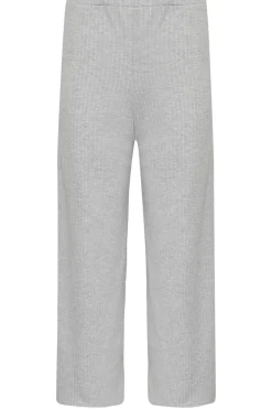 Petite Pinstripe Jersey Wide Leg Trousers