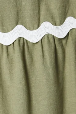 Petite Plain Cotton Tiered Maxi Skirt