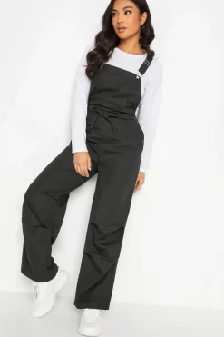 Petite Pleated Utility Jumpsuit