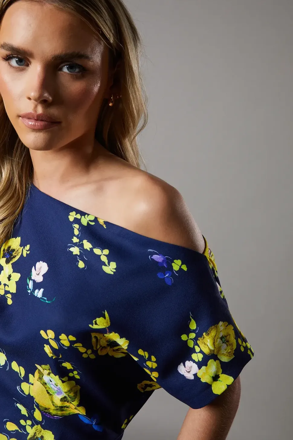 Petite Pleat Off The Shoulder Jumpsuit