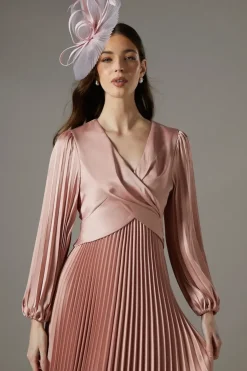 Petite Pleat Skirt Maxi Dress