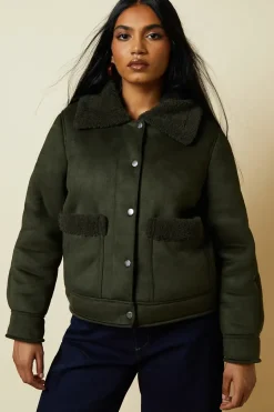 Petite Pocket Aviator Jacket