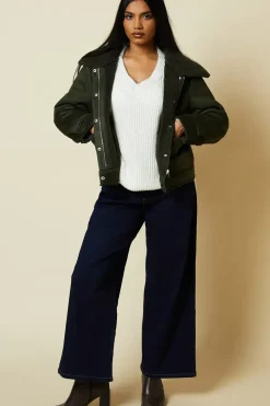 Petite Pocket Aviator Jacket