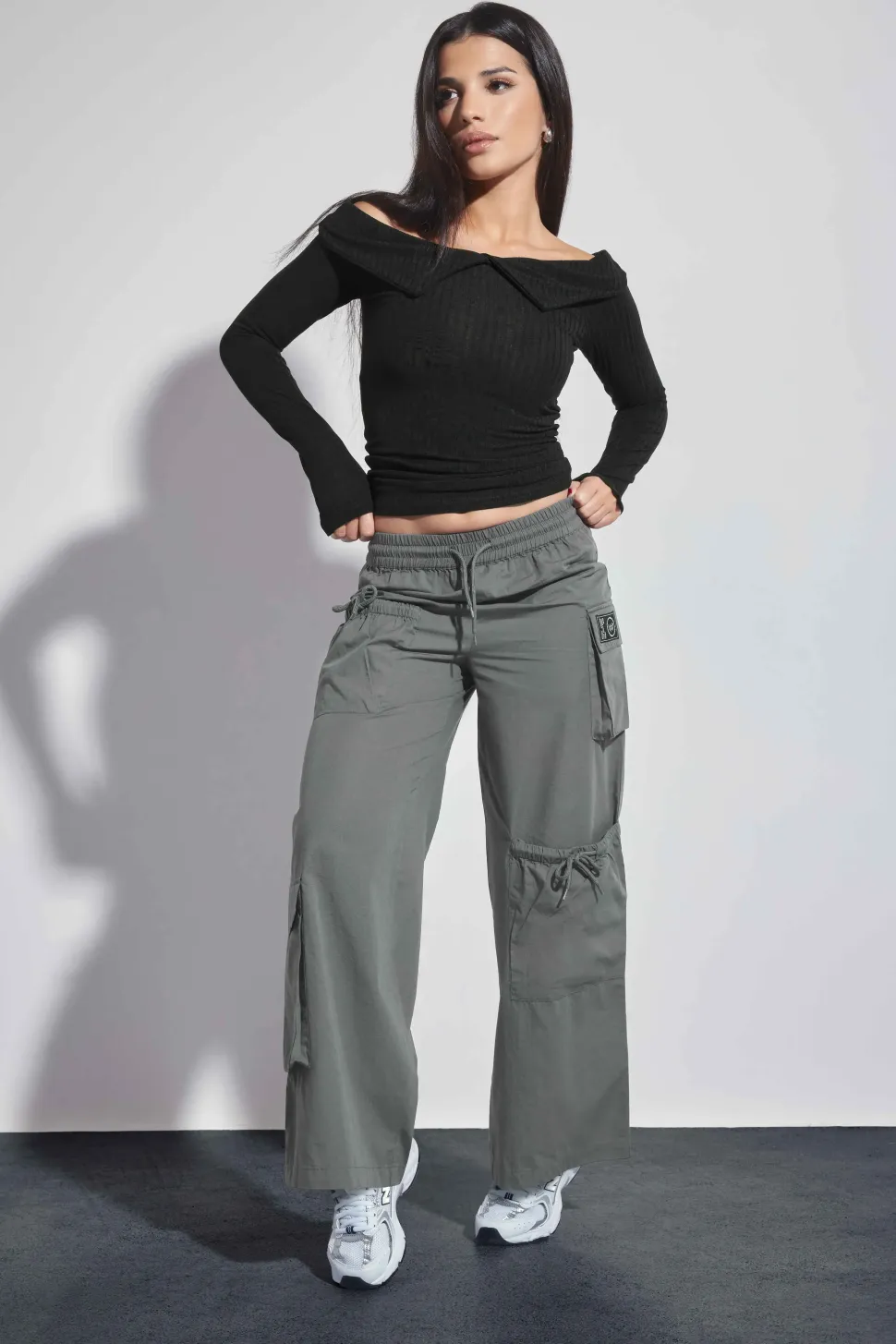 Petite Pocket Detail Cargo Trousers