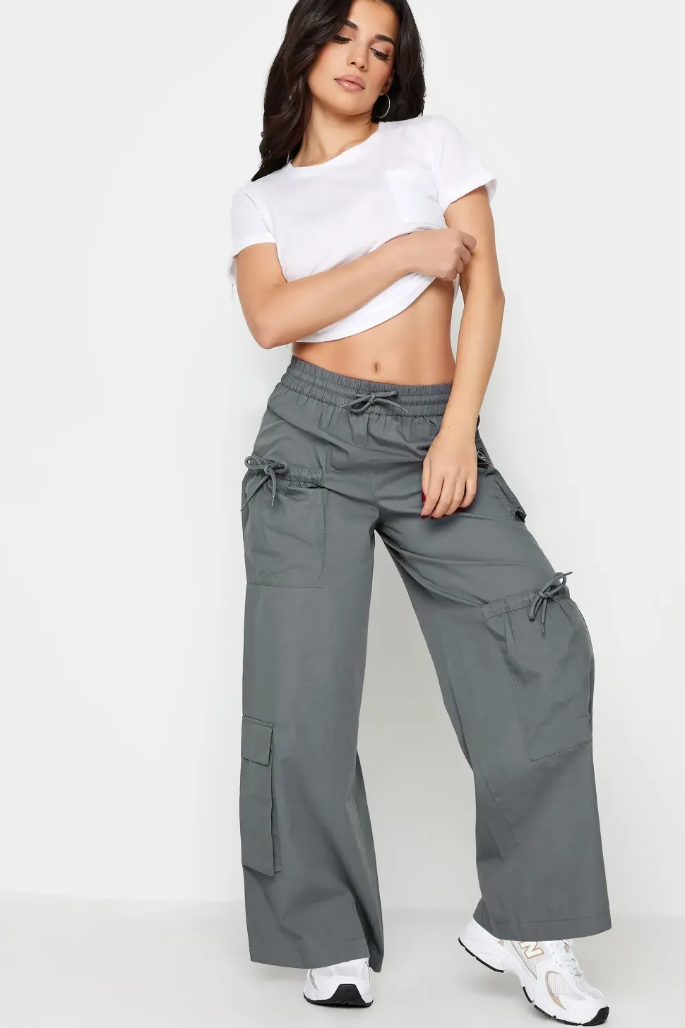 Petite Pocket Detail Cargo Trousers