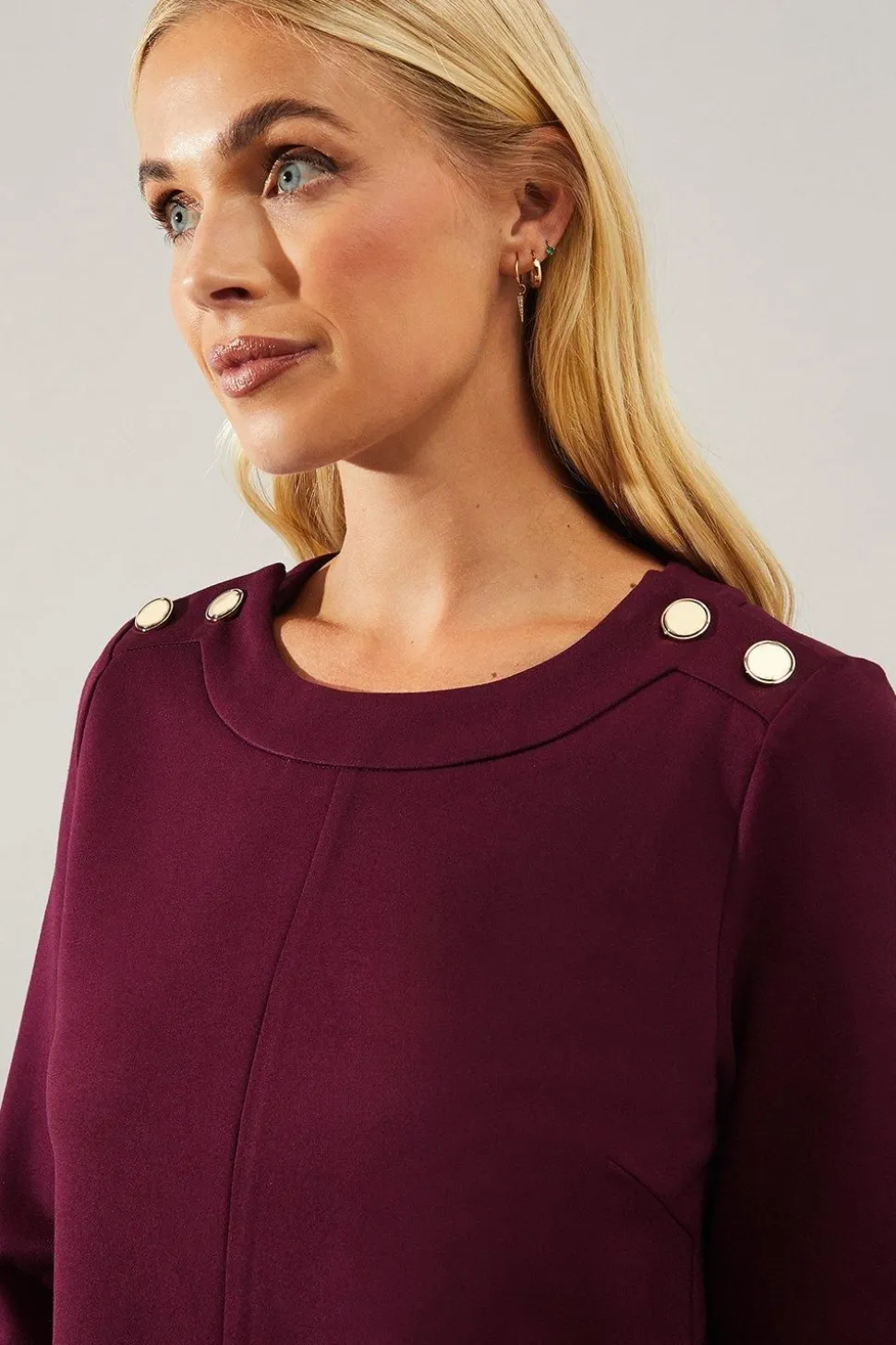 Petite Pocket Detail Ponte Shift Dress