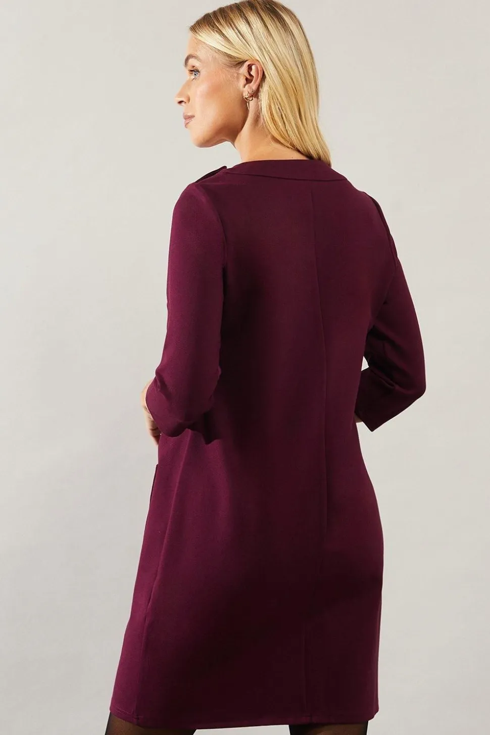 Petite Pocket Detail Ponte Shift Dress